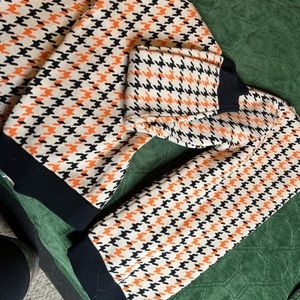 SHEIN skirt and sweater combo - Halloween colors orange and black size small